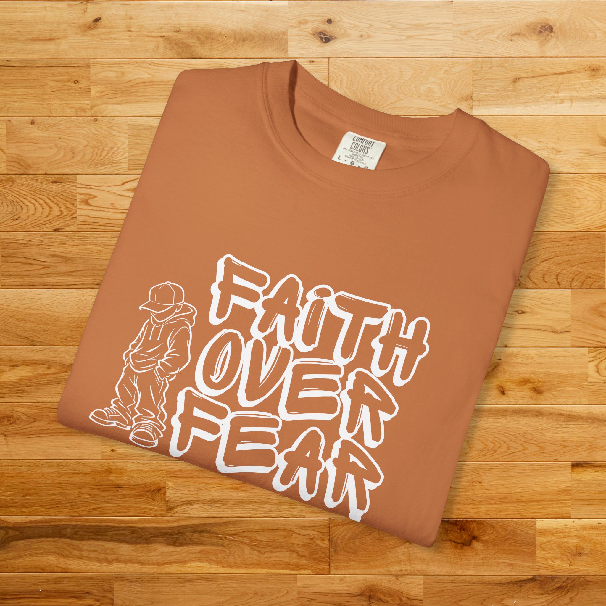 Faith Over Fear graphic T-shirt | Christian Streetwear - Image 43
