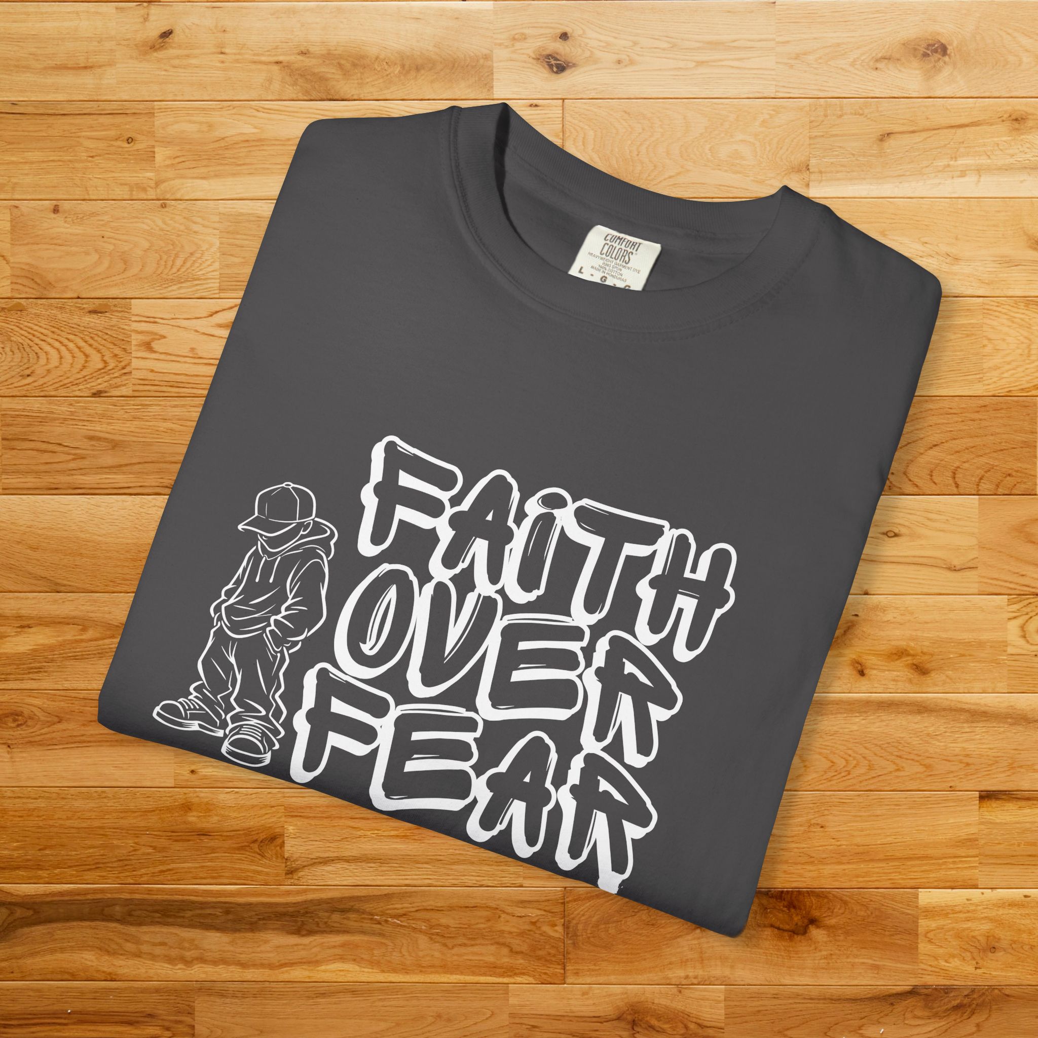 Faith Over Fear graphic T-shirt | Christian Streetwear - Image 39