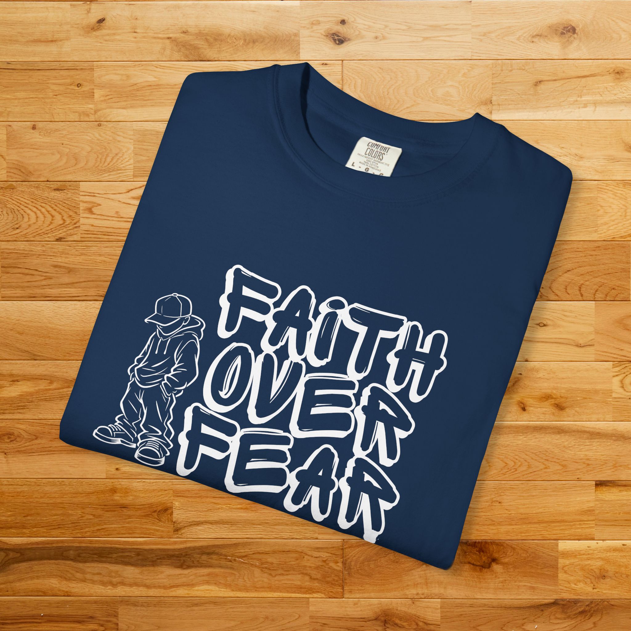 Faith Over Fear graphic T-shirt | Christian Streetwear - Image 15