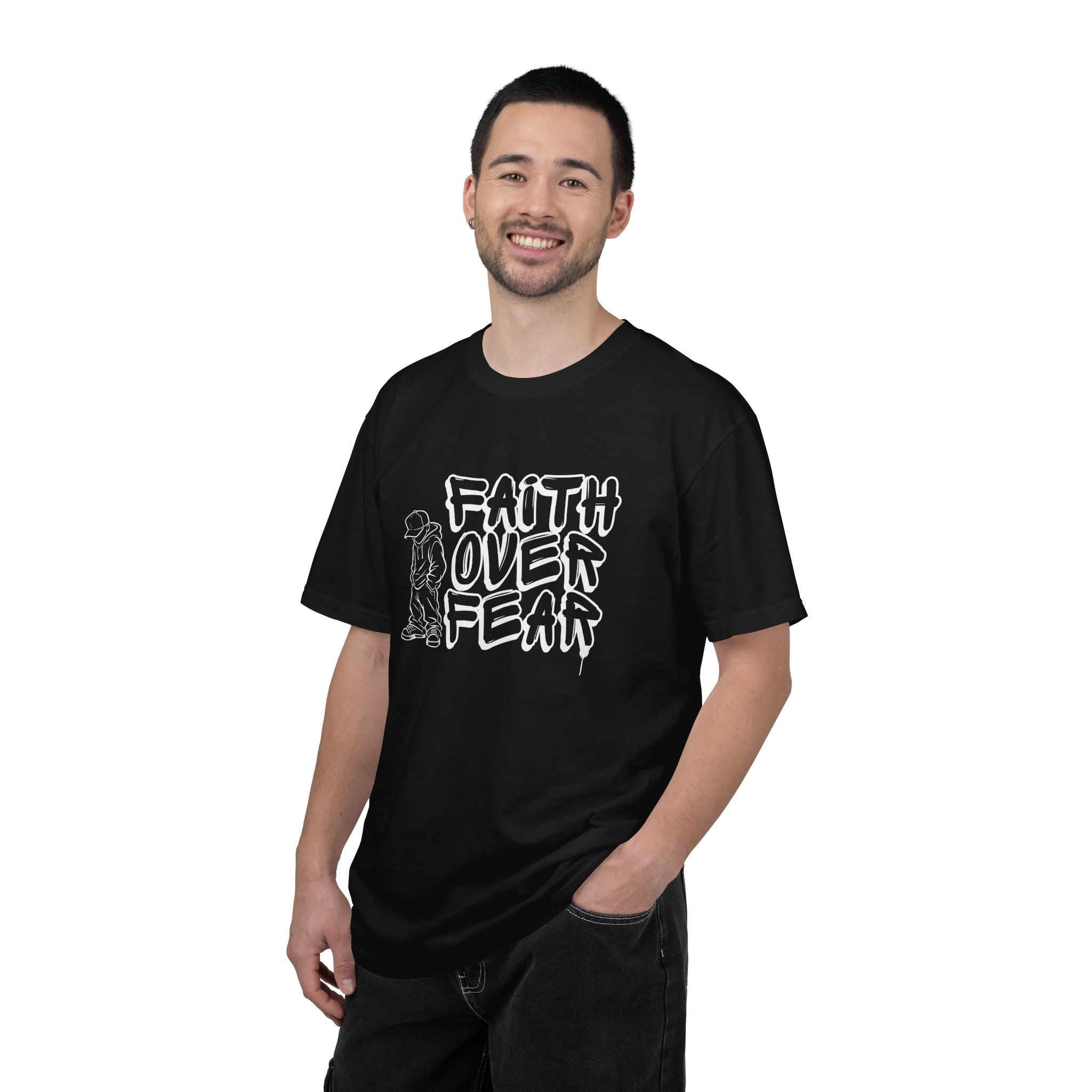 Faith Over Fear graphic T-shirt | Christian Streetwear - Image 13