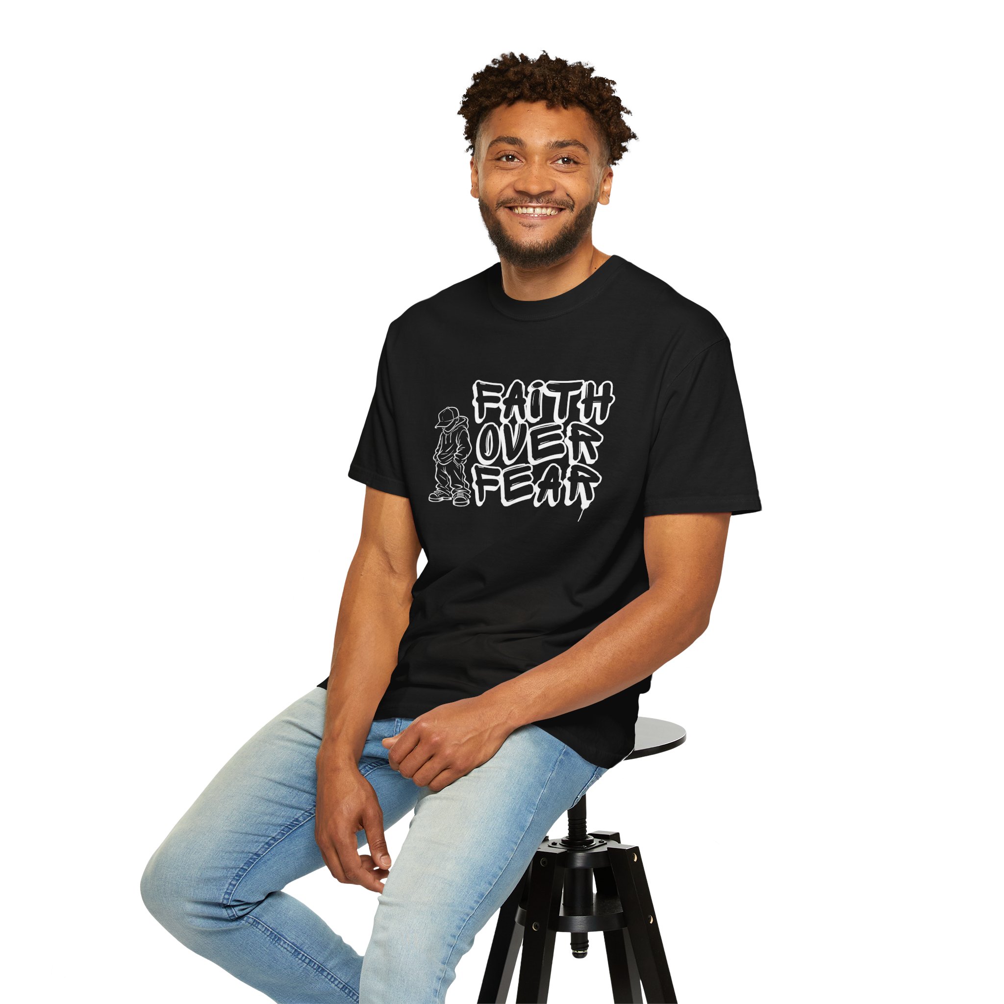 Faith Over Fear graphic T-shirt | Christian Streetwear - Image 12
