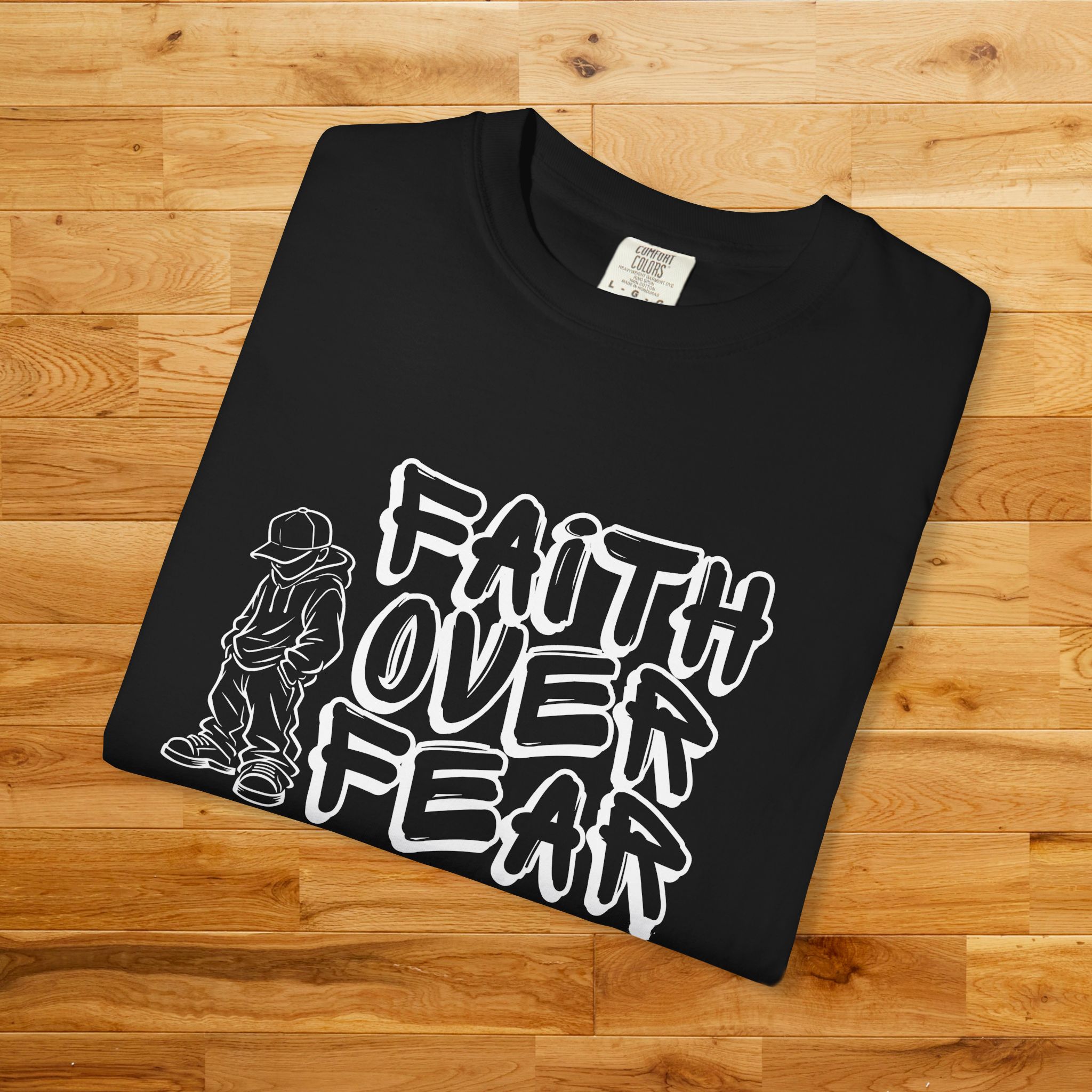 Faith Over Fear graphic T-shirt | Christian Streetwear - Image 10