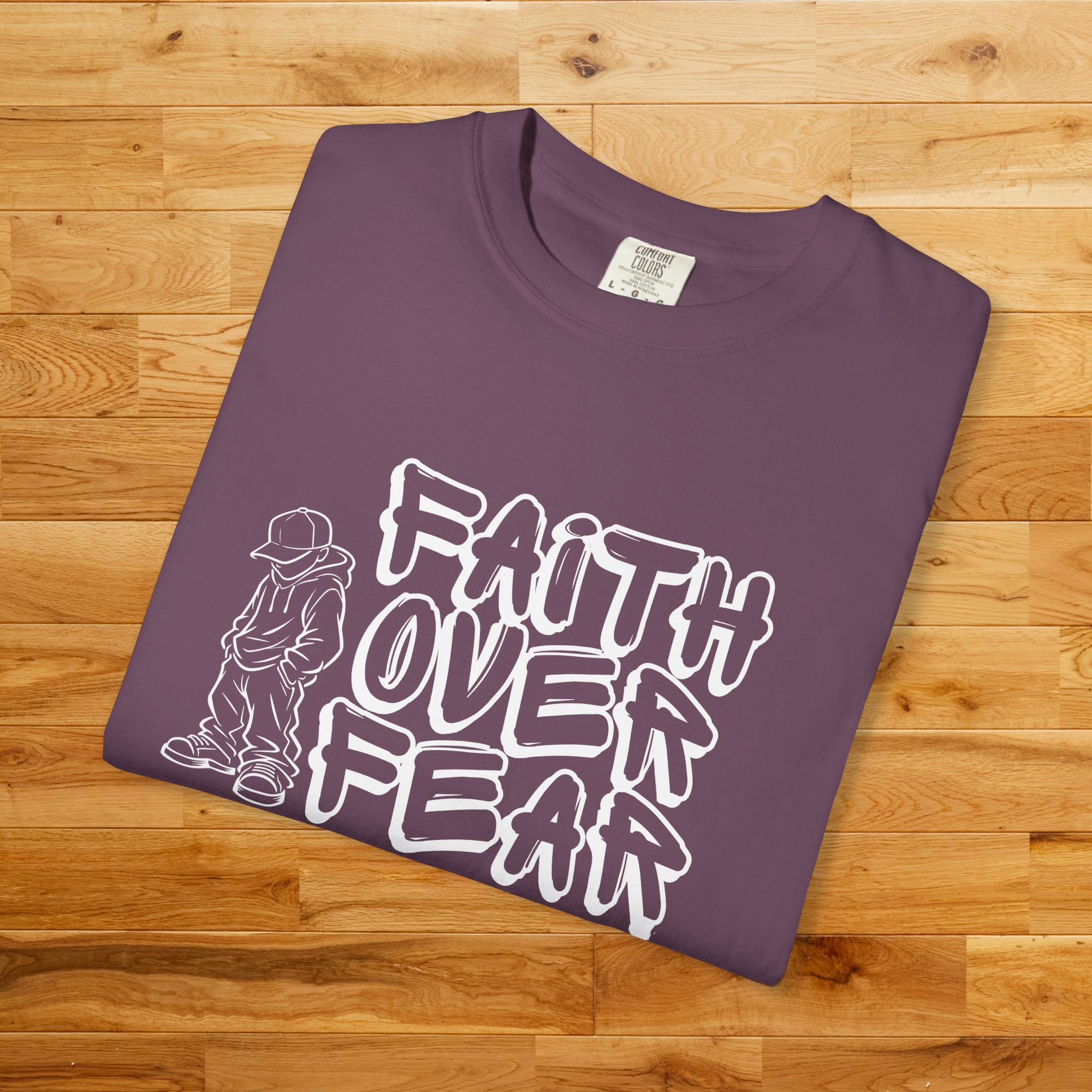Faith Over Fear graphic T-shirt | Christian Streetwear - Image 47