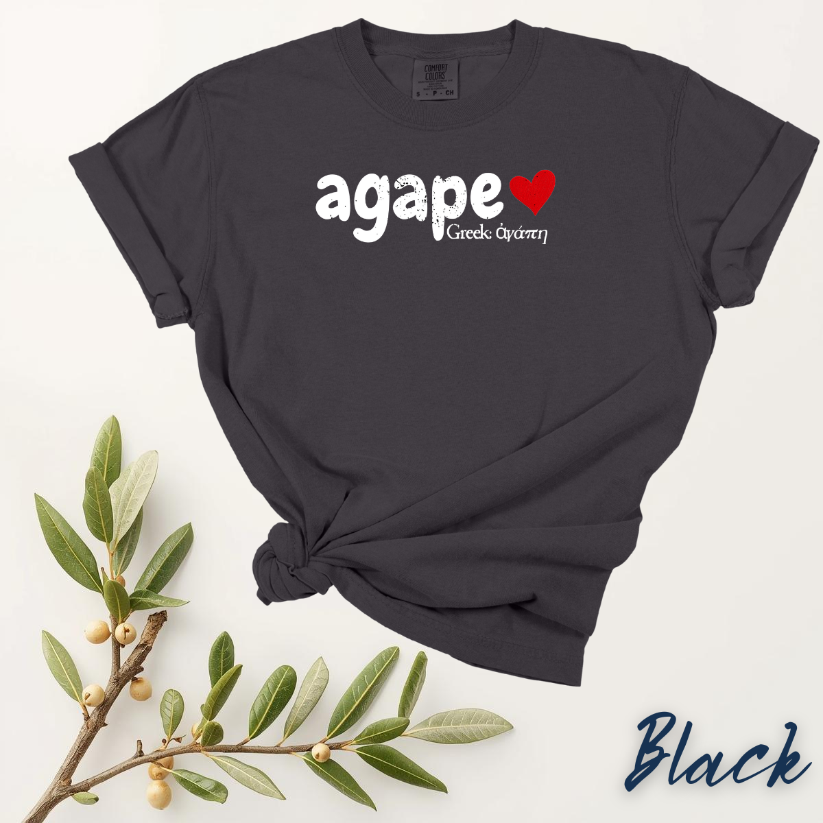 Agape - God's Love Comfort Colors T-shirt - Christian Gifts and Apparel - Image 12