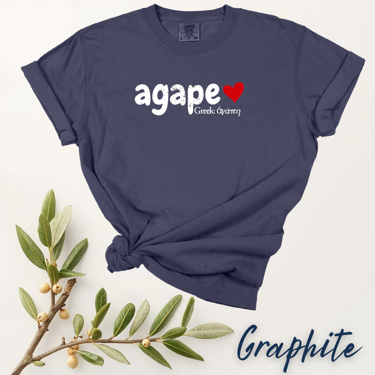 Agape - God's Love Comfort Colors T-shirt - Christian Gifts and Apparel - Image 8