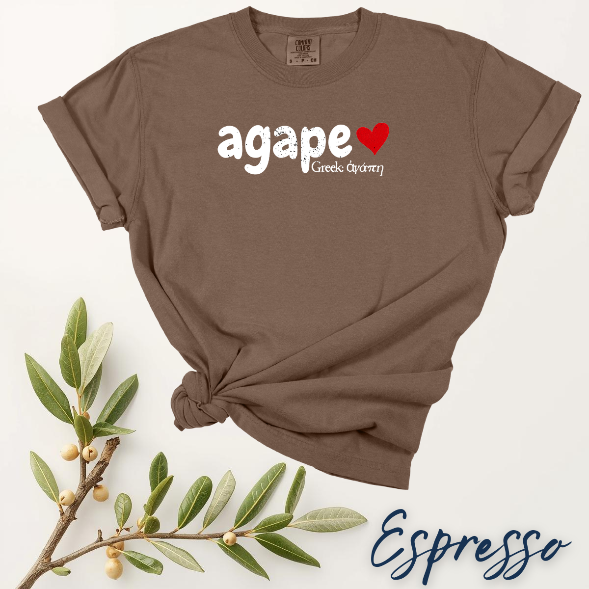 Agape - God's Love Comfort Colors T-shirt - Christian Gifts and Apparel - Image 2
