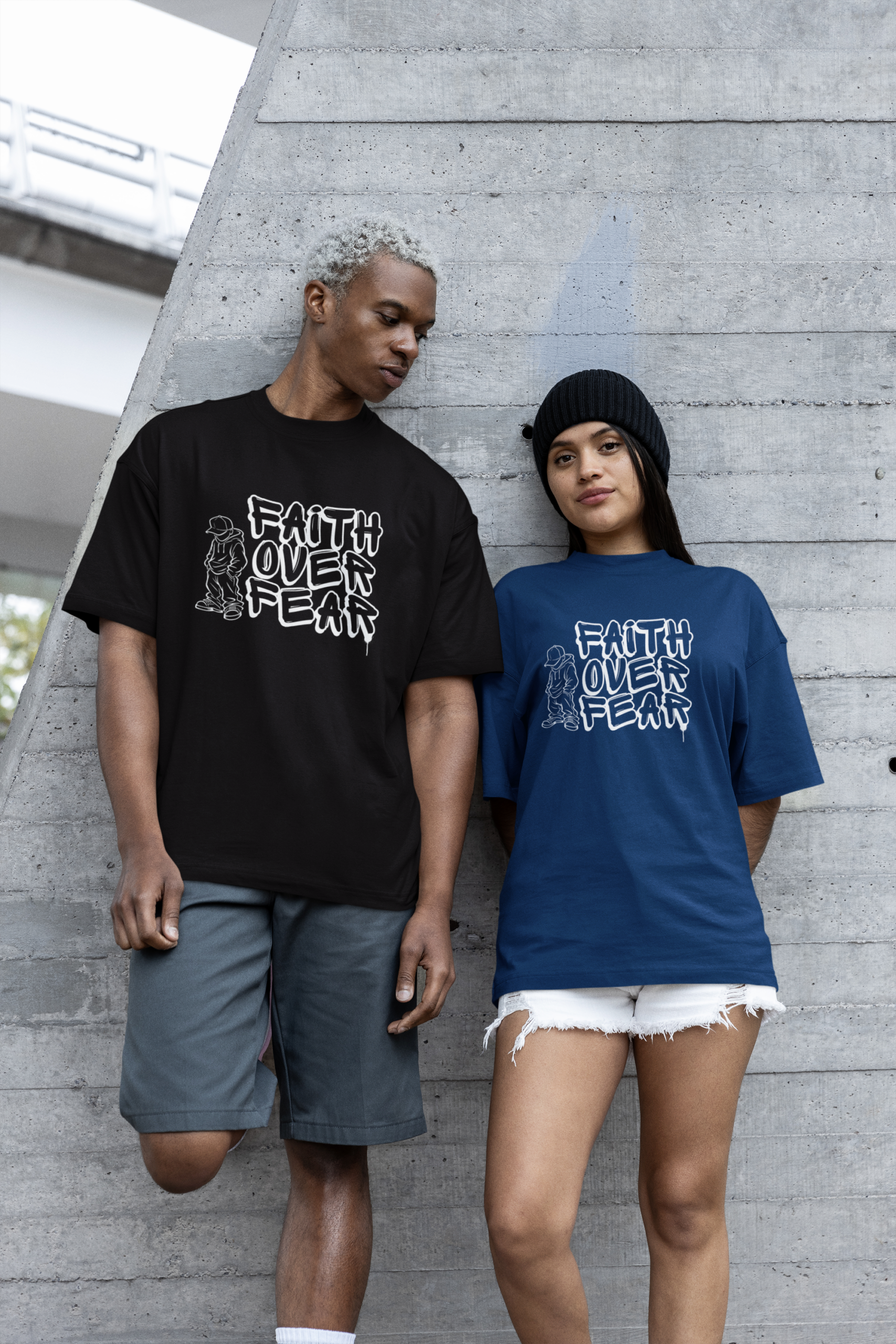 Faith Over Fear graphic T-shirt | Christian Streetwear - Image 19