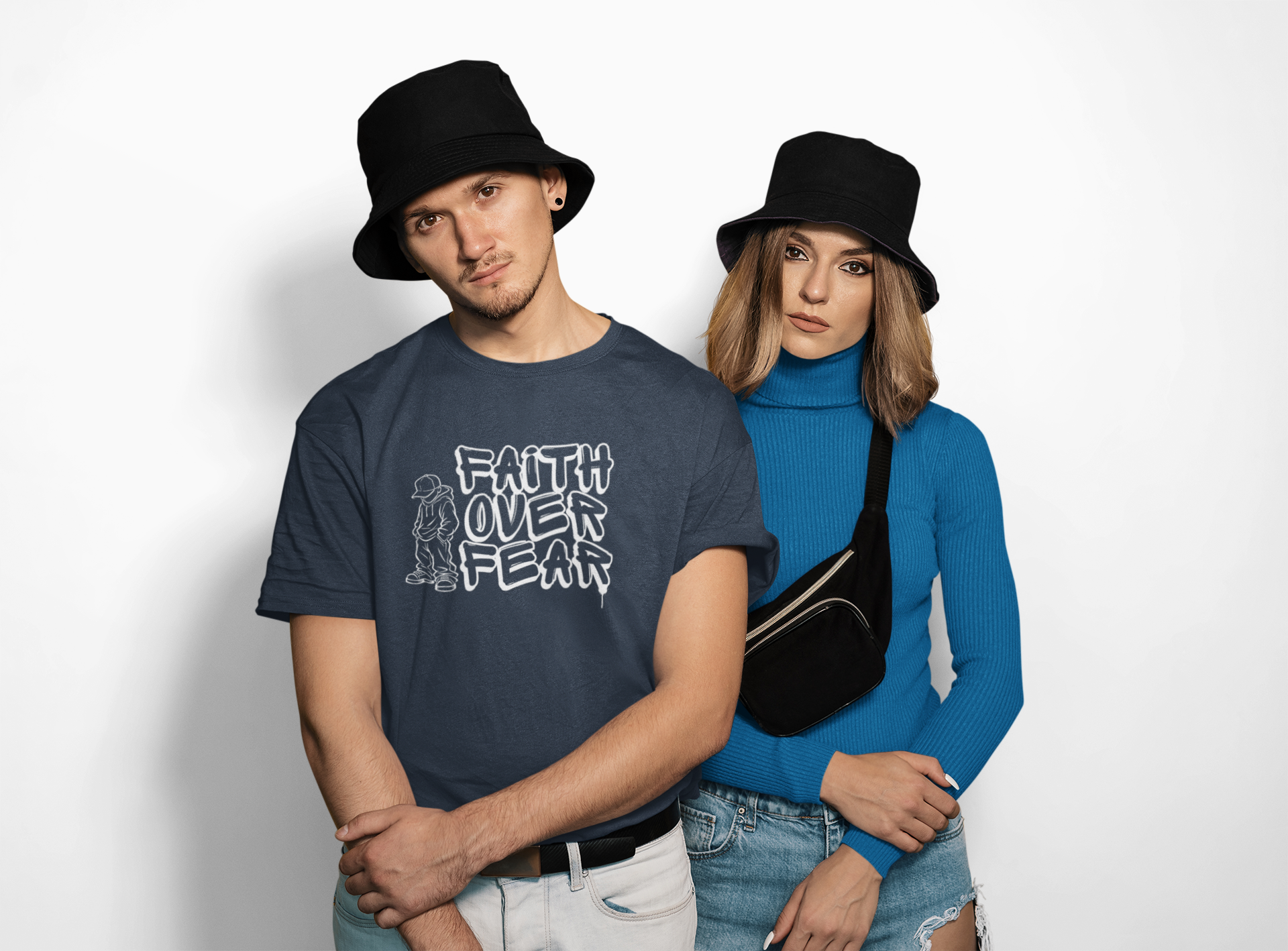 Faith Over Fear graphic T-shirt | Christian Streetwear - Image 22