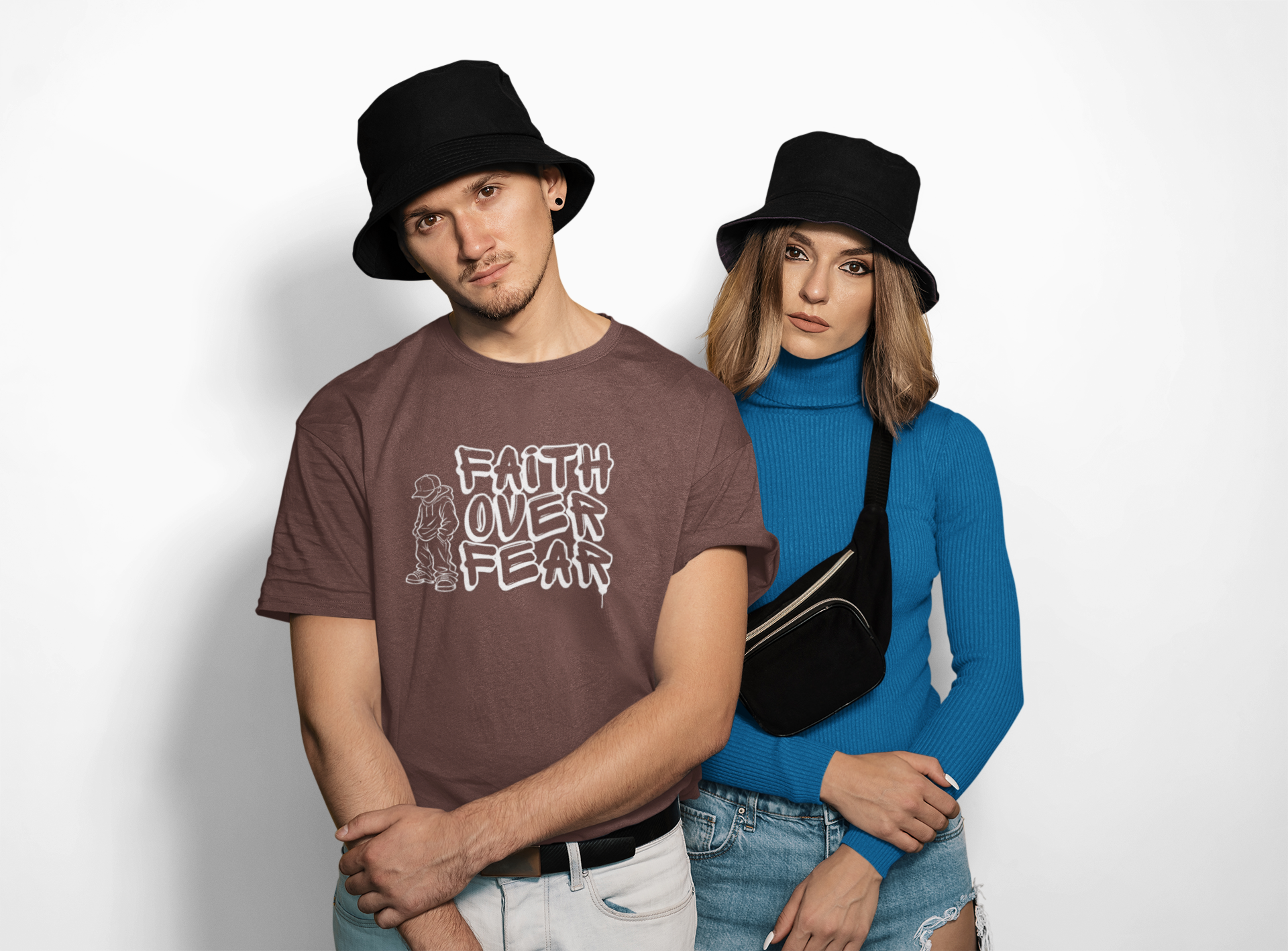 Faith Over Fear graphic T-shirt | Christian Streetwear - Image 23