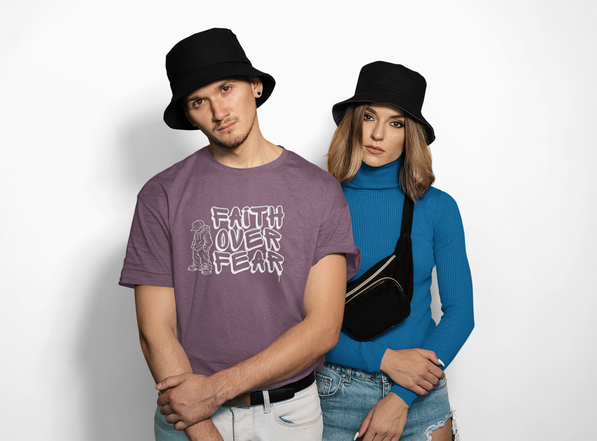 Faith Over Fear graphic T-shirt | Christian Streetwear - Image 24