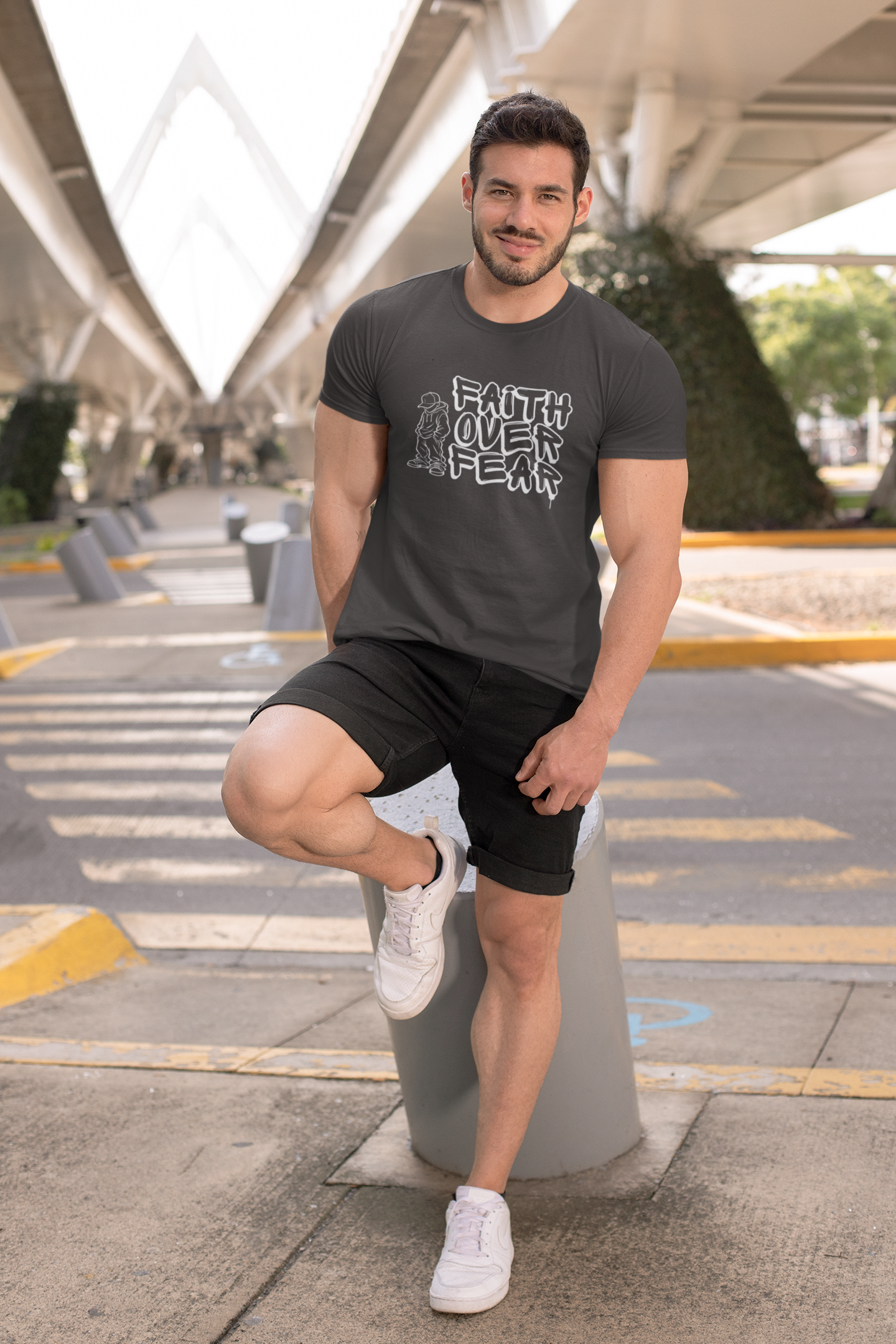 Faith Over Fear graphic T-shirt | Christian Streetwear - Image 29