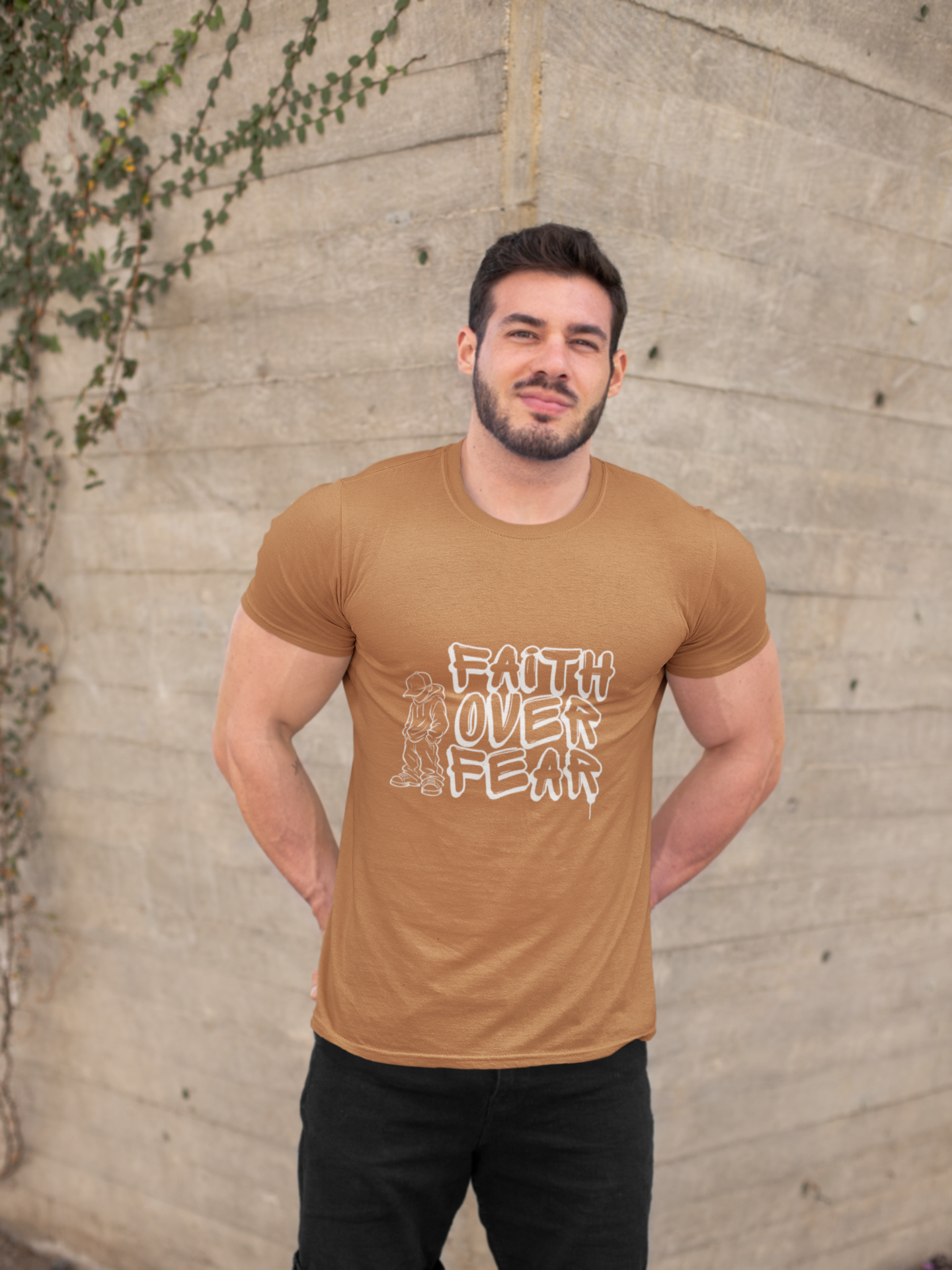 Faith Over Fear graphic T-shirt | Christian Streetwear - Image 38