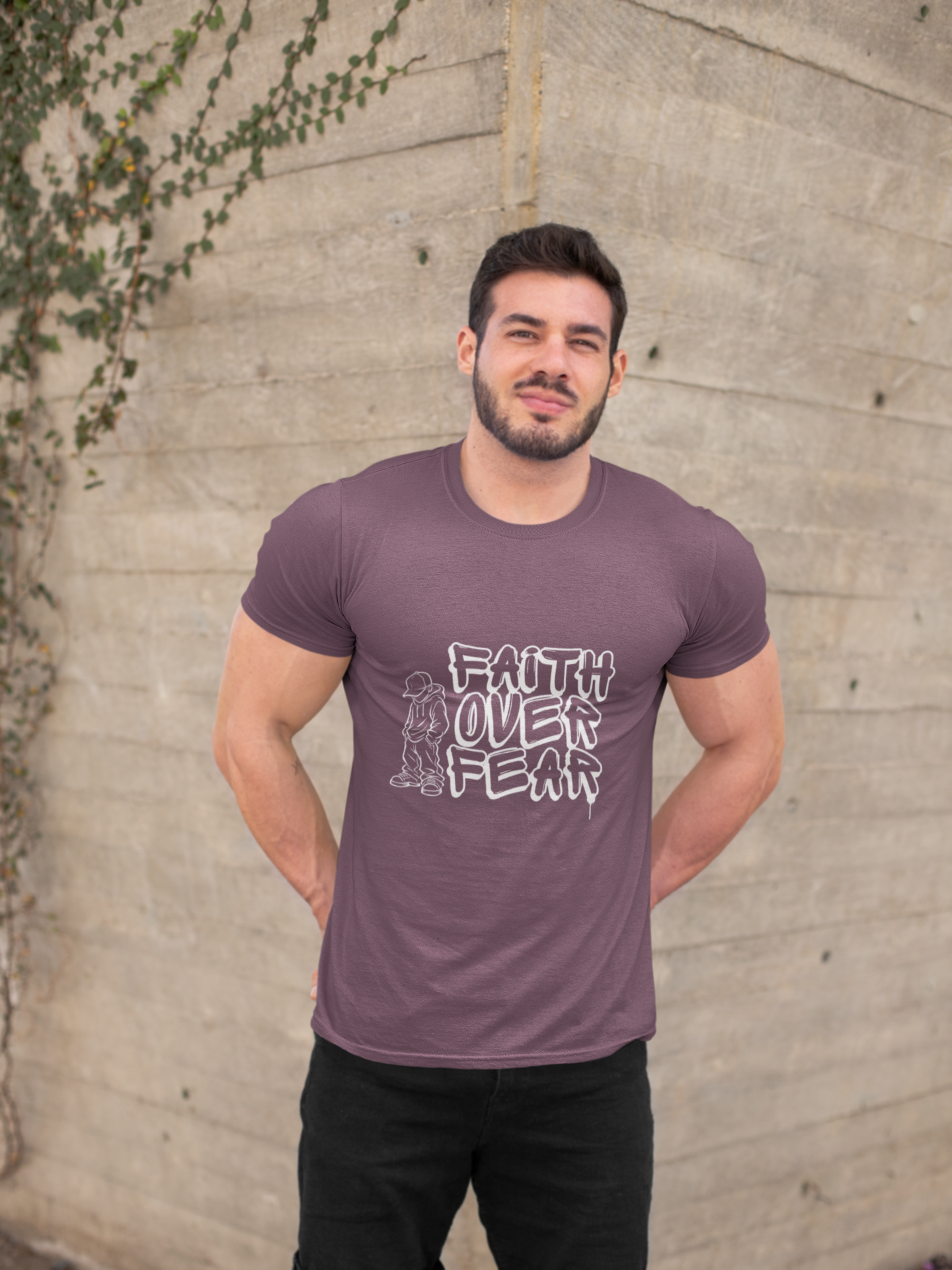 Faith Over Fear graphic T-shirt | Christian Streetwear - Image 33