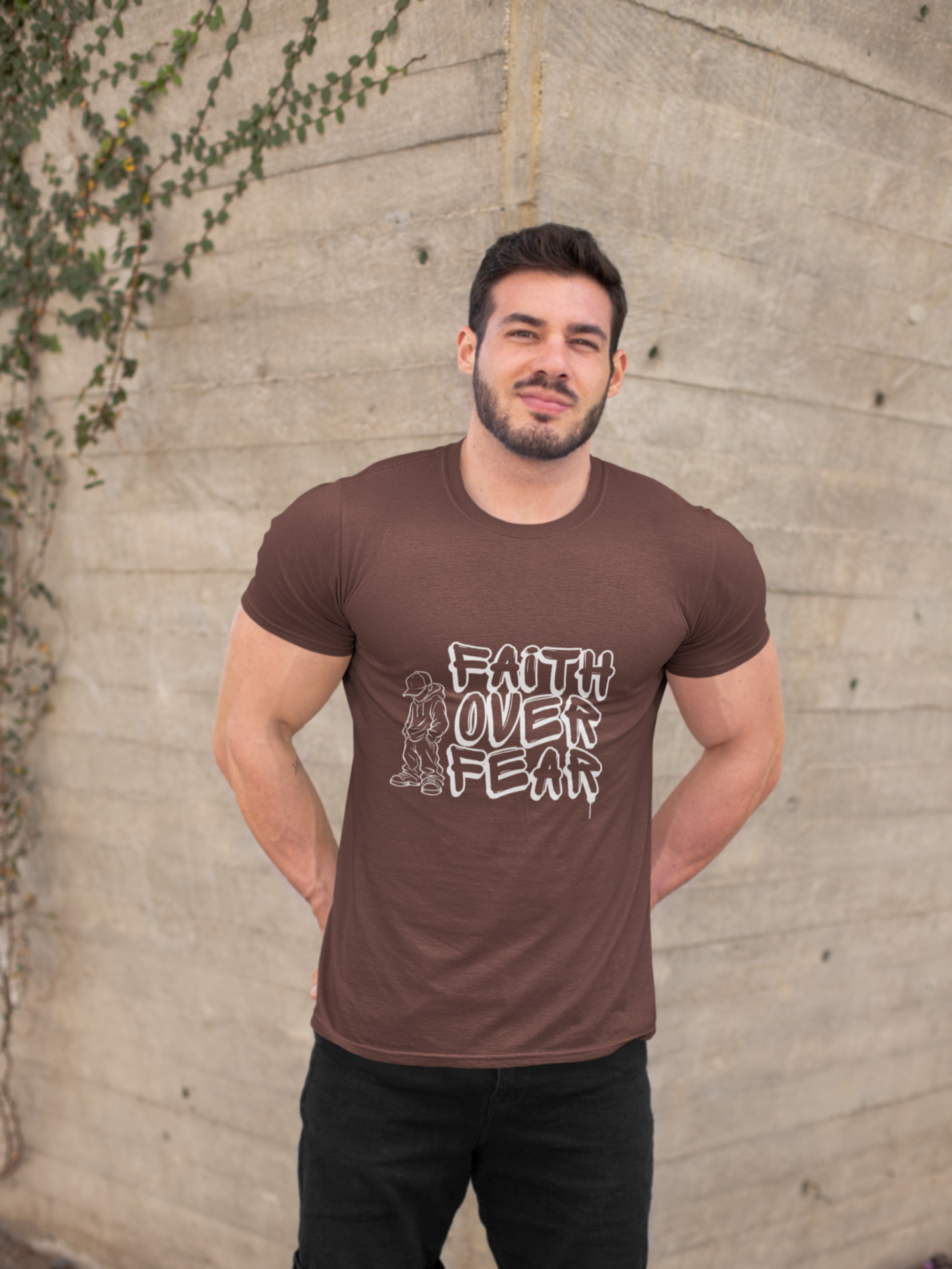 Faith Over Fear graphic T-shirt | Christian Streetwear - Image 34