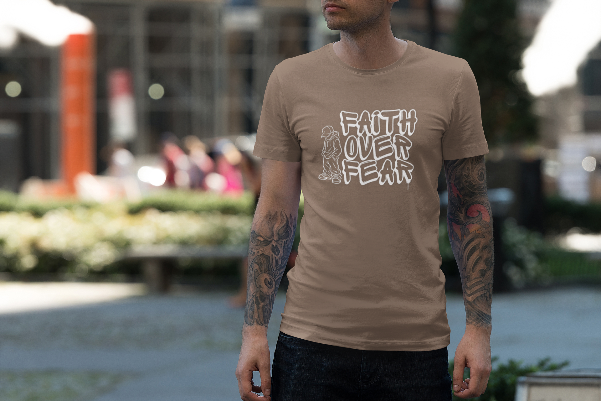 Faith Over Fear graphic T-shirt | Christian Streetwear - Image 35