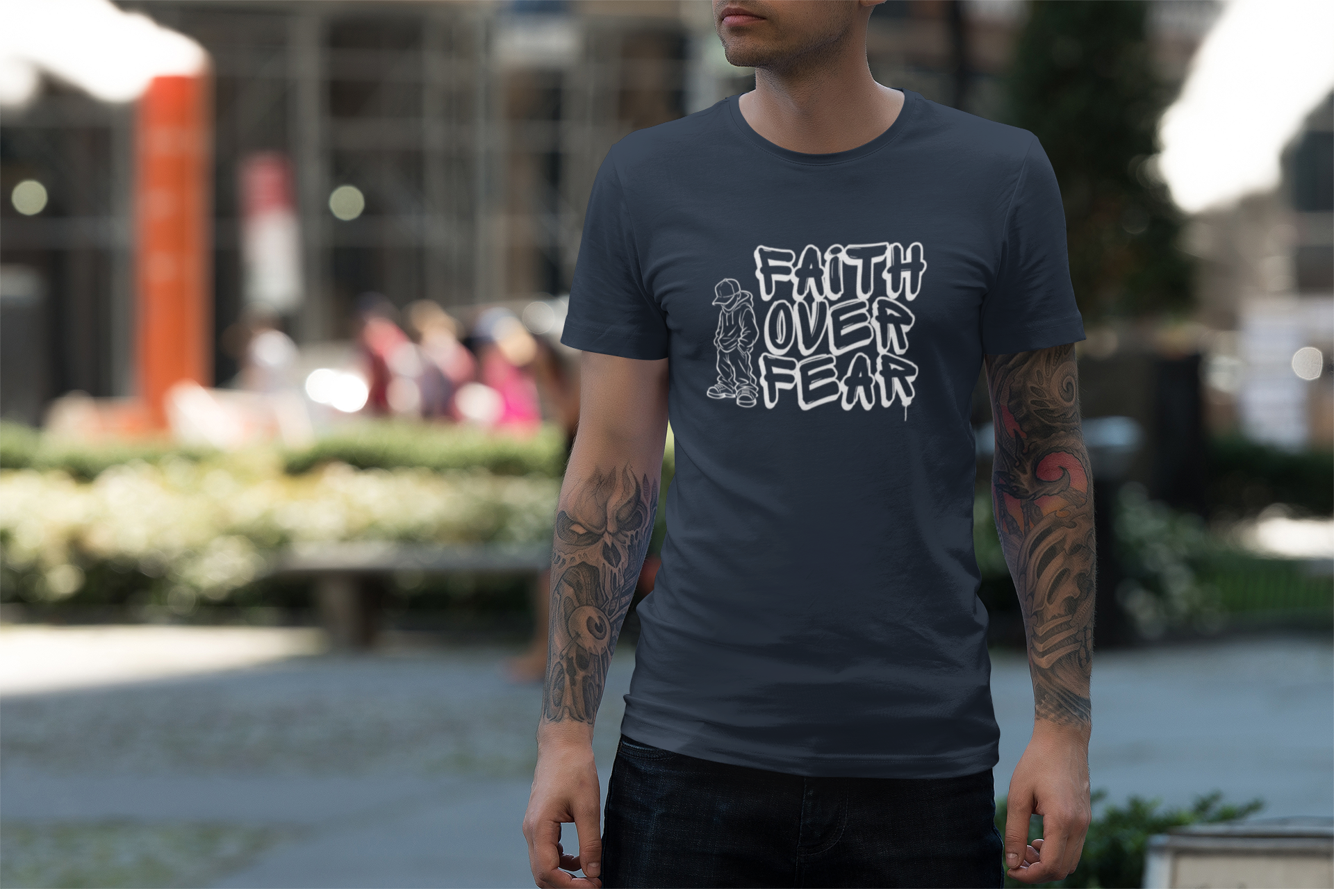 Faith Over Fear graphic T-shirt | Christian Streetwear - Image 36