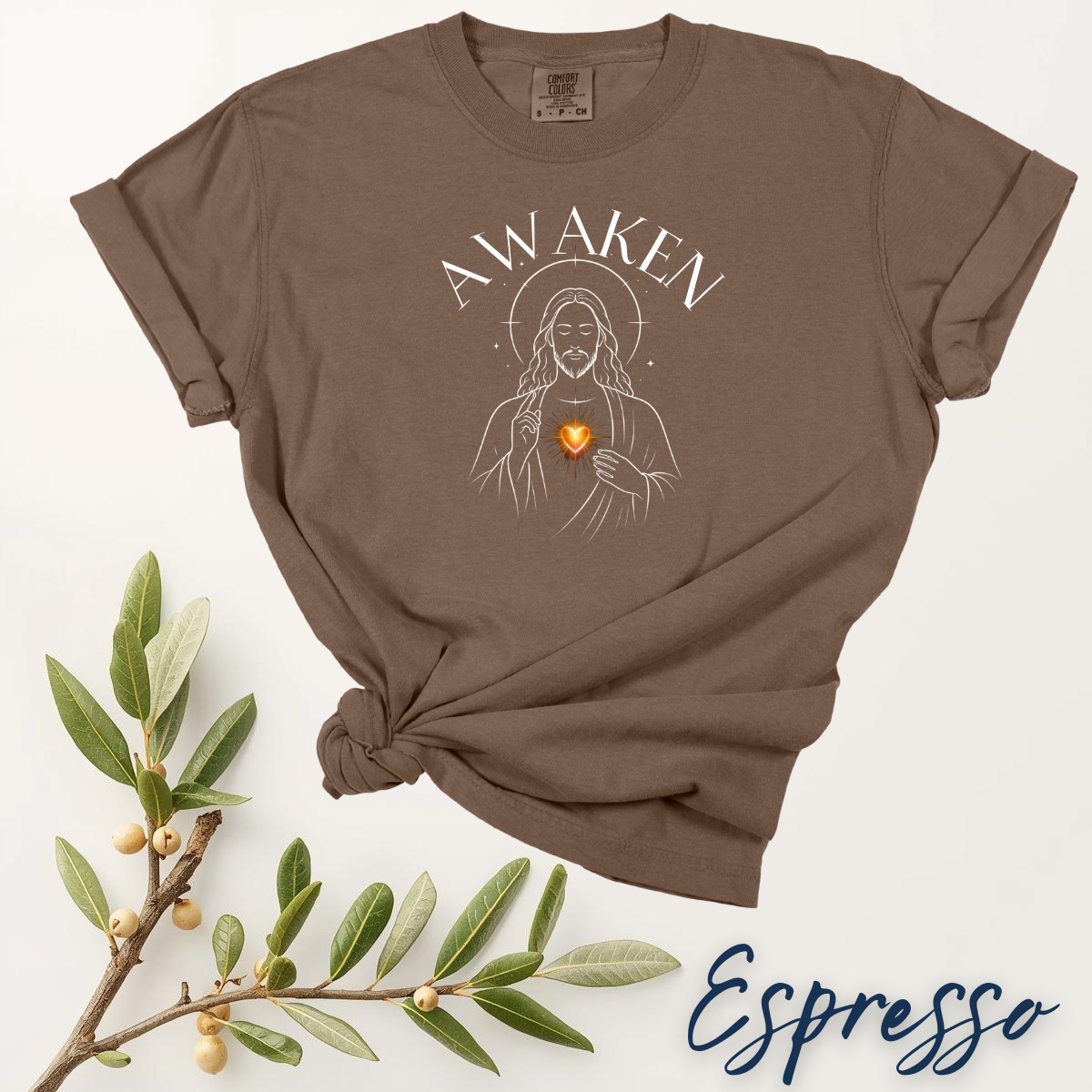 Awaken Christ Consciousness Shirt - Minimalist Jesus Line Art Tee, Spiritual Awakening, Comfort Colors 1717 - Image 6