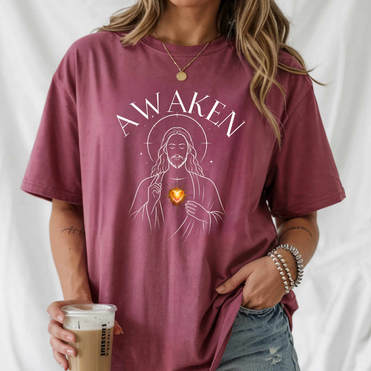 Awaken Christ Consciousness Shirt - Minimalist Jesus Line Art Tee, Spiritual Awakening, Comfort Colors 1717 - Image 21
