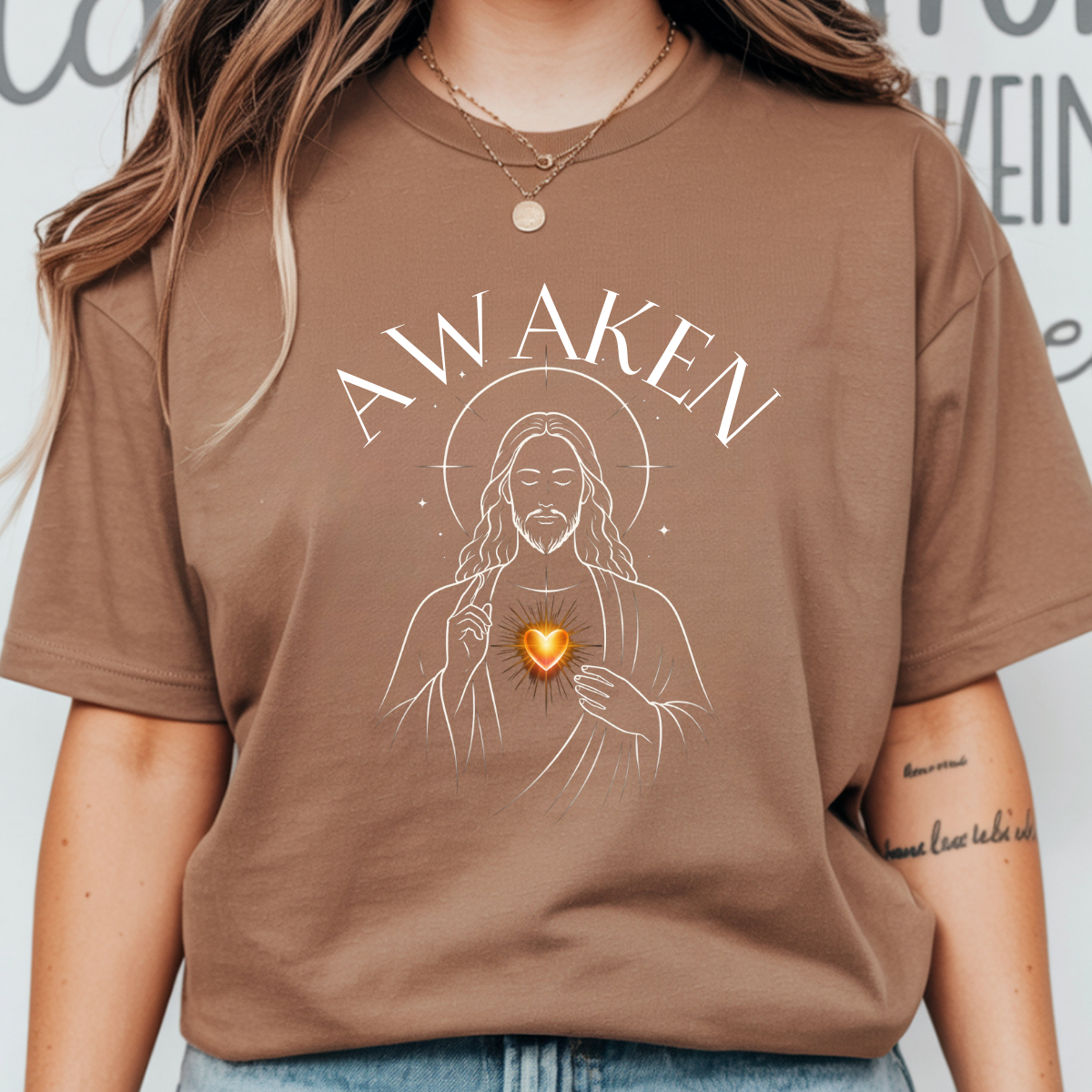 Awaken Christ Consciousness Shirt - Minimalist Jesus Line Art Tee, Spiritual Awakening, Comfort Colors 1717 - Image 7