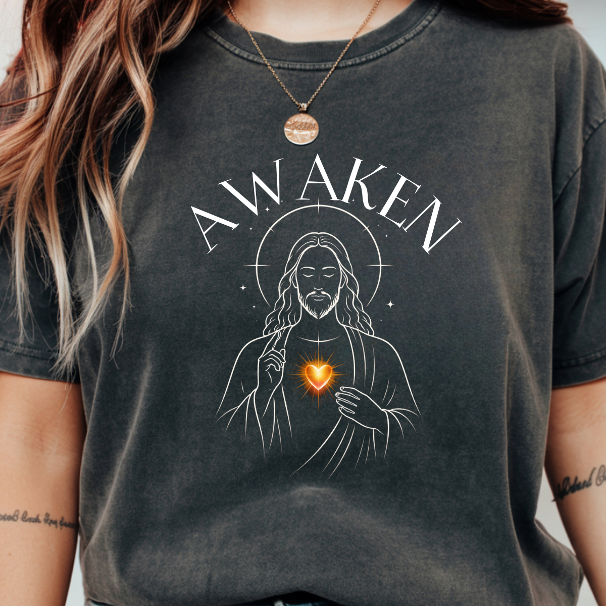 Awaken Christ Consciousness Shirt - Minimalist Jesus Line Art Tee, Spiritual Awakening, Comfort Colors 1717 - Image 15