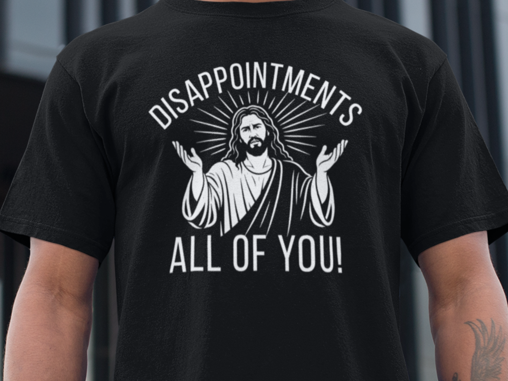 Disappointments All of You Shirt - Funny Jesus T-Shirt, Christian Humor Graphic Tee, Minimalist Religious Shirt, Sarcastic Faith Tee