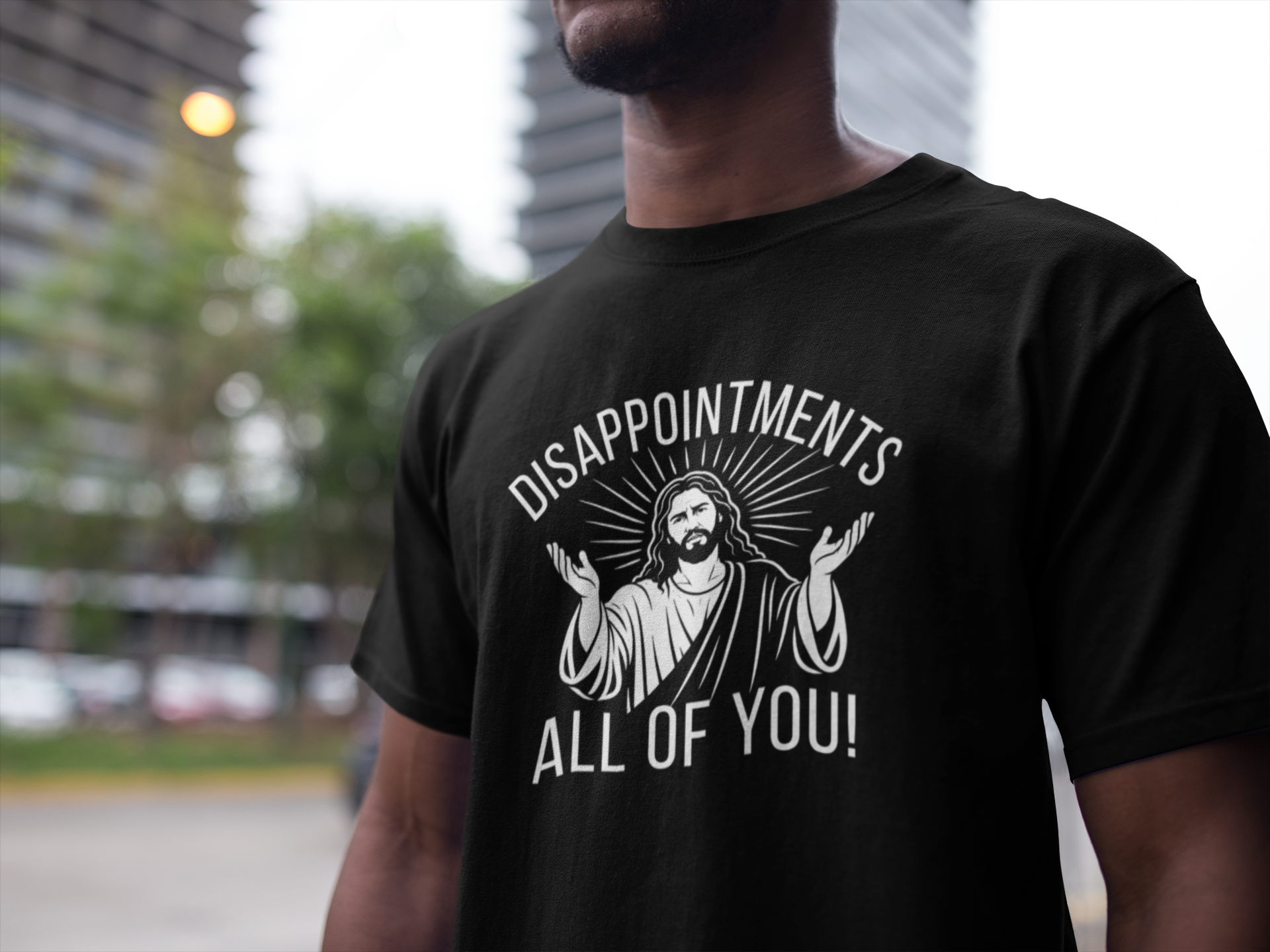 Disappointments All of You Shirt - Funny Jesus T-Shirt, Christian Humor Graphic Tee, Minimalist Religious Shirt, Sarcastic Faith Tee - Image 3