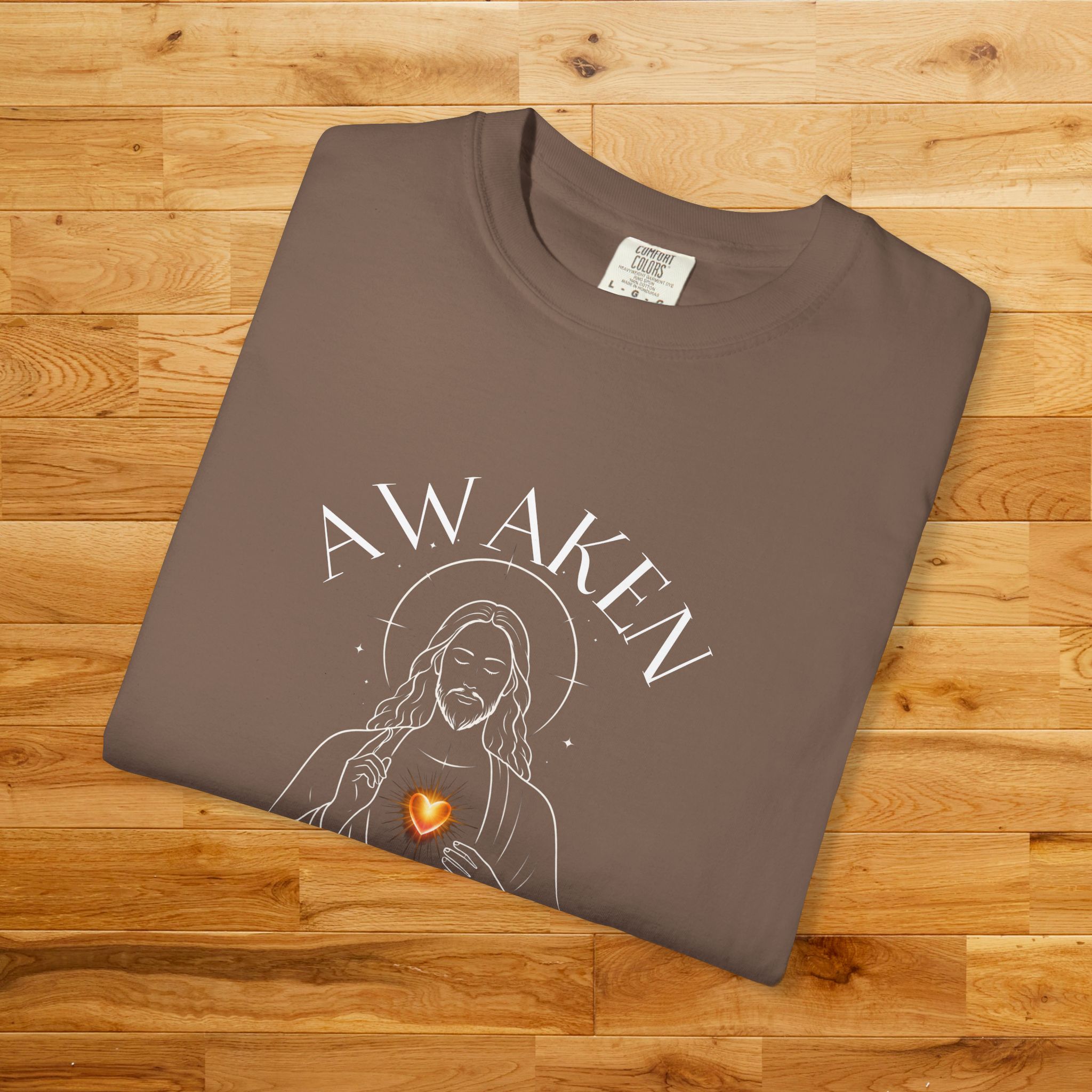 Awaken Christ Consciousness Shirt - Minimalist Jesus Line Art Tee, Spiritual Awakening, Comfort Colors 1717 - Image 8