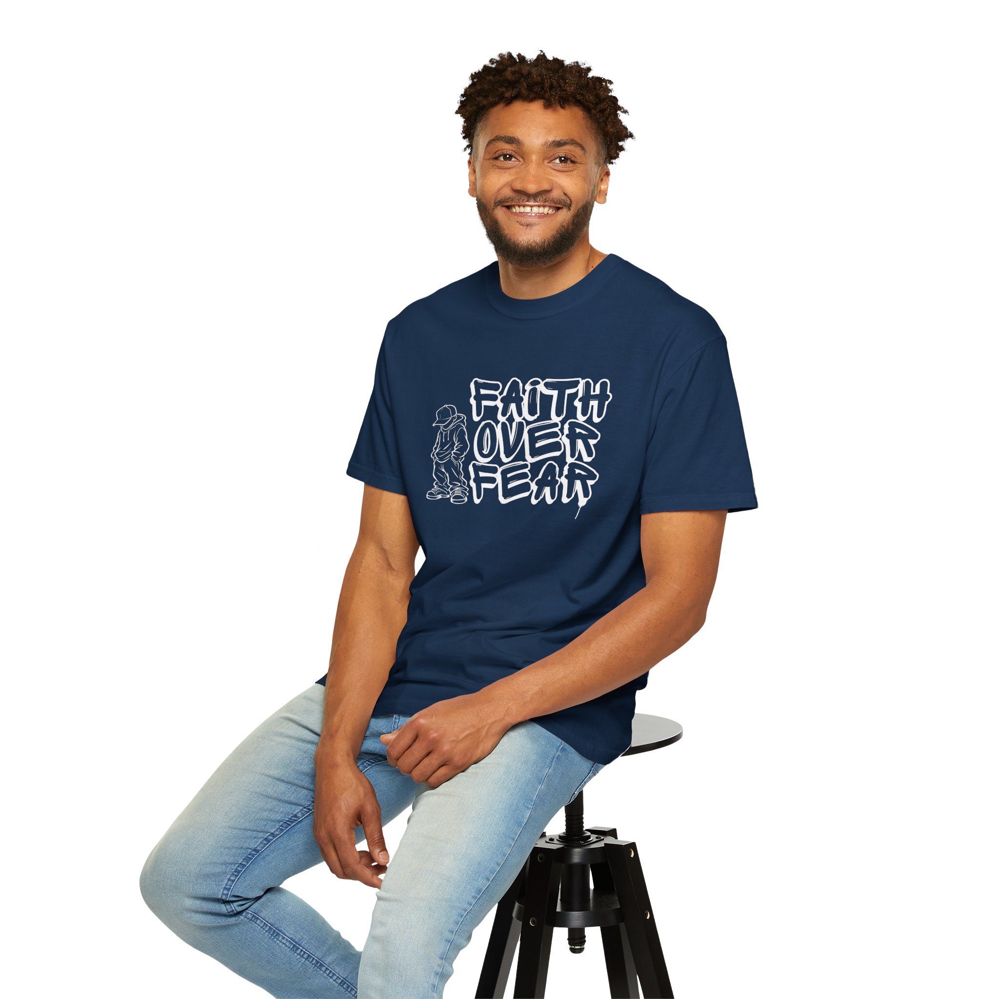 Faith Over Fear graphic T-shirt | Christian Streetwear - Image 17