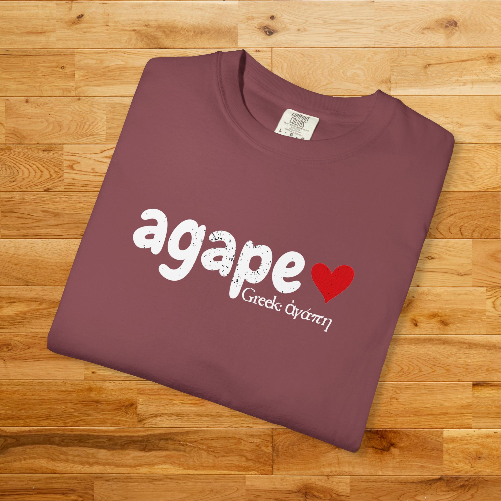 Agape - God's Love Comfort Colors T-shirt - Christian Gifts and Apparel - Image 20
