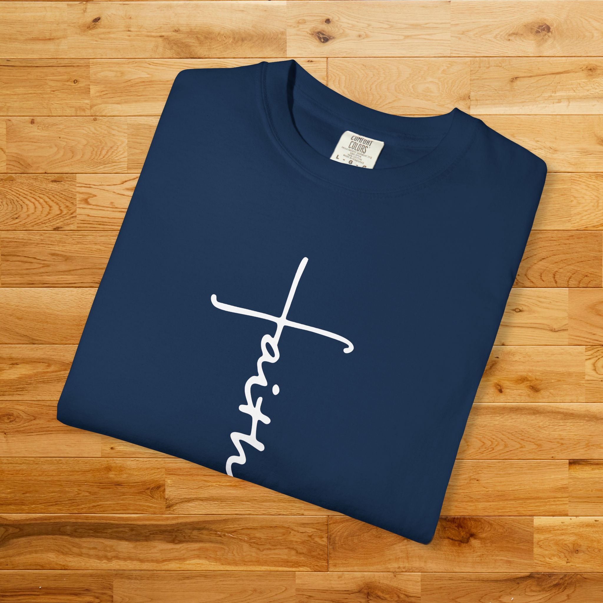 Faith Cross Shirt | Christian Gift | Comfort Colors T-Shirt - Image 23