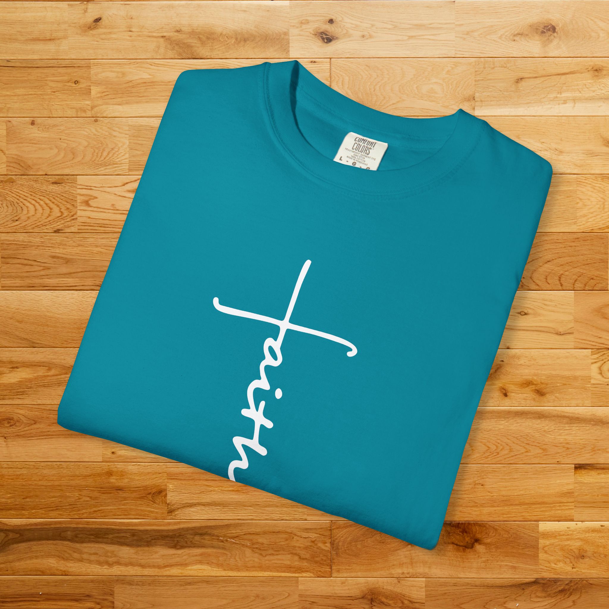 Faith Cross Shirt | Christian Gift | Comfort Colors T-Shirt - Image 11